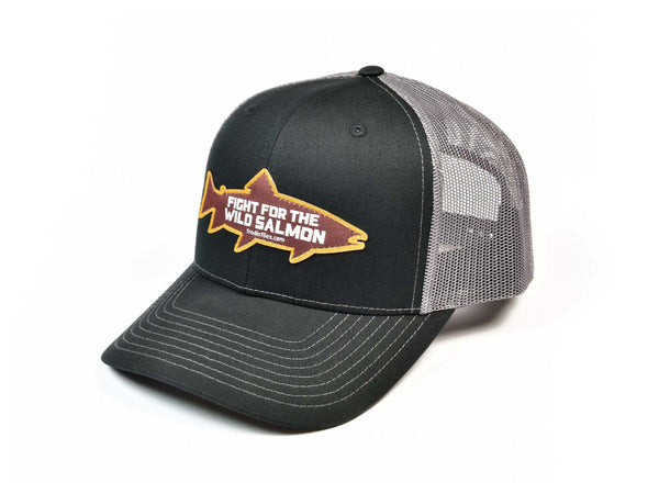 Wild Salmon' Trucker Hat in Black