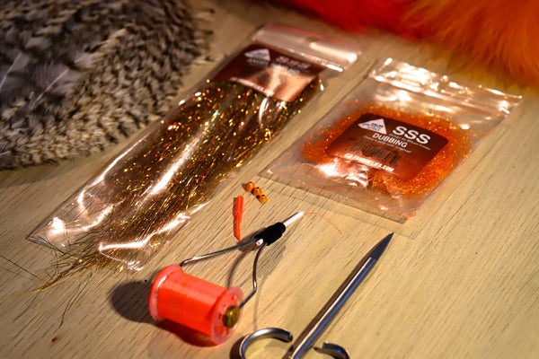 Orange Snælda Variant – How to Tie, Step by Step