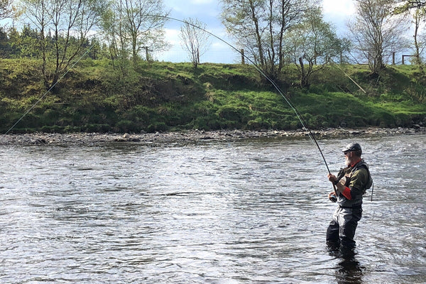 Back on the river fishing the Dee, Scotland
