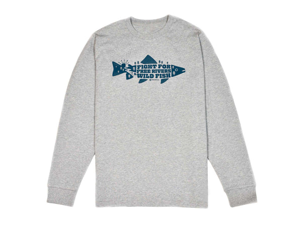 ‘Free Rivers & Wild Fish’ Long-Sleeve T-Shirt