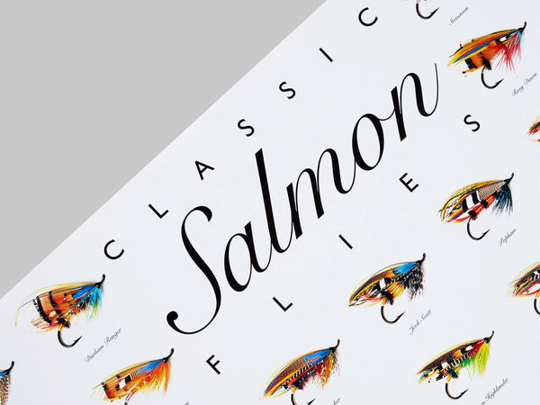 ‘Classic Salmon Flies’ Poster